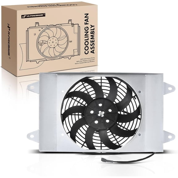 A-Premium Engine Radiator Cooling Fan Assembly Compatible with Yamaha Viking 700 2014-2020, Viking VI 2015-2019, Replace# 1XD-E2405-00-00, 1XDE24050000