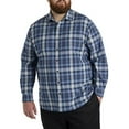 thumbnail image 2 of Synrgy by DXL Men's Big and Tall Plaid Sport Shirt Blue 1XLT, 2 of 6