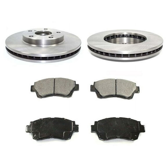 Front Brake Pad and Rotor Kit - Compatible with 1998 - 2003 Toyota Sienna 1999 2000 2001 2002