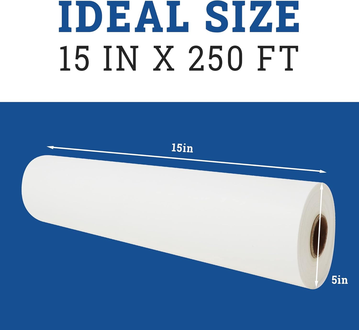 Parchment Paper Roll (15" x 250 ft) w/Dispenser Box, White | Parchment Paper for Baking & Air Fryer | Food Grade Baking Liners | Non-Stick, Cooking Liner for Grilling & Steaming