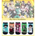 thumbnail image 5 of Roffatide Anime My Hero Academia Ankle Socks 5 Pairs Low Cut Socks Cosplay No Show socks For women men, 5 of 5