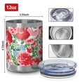 thumbnail image 3 of 12oz Tumblers Pioneer Flower Vacuum Insulated Stainless Steel Travel Tumbler Cups Mug with Lid and Straw for Beer,Coffee,Beverages with Cleaning Brush for Cold & Hot Drinks, 3 of 5