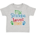 thumbnail image 3 of Inktastic Grandpa Loves Me Boys or Girls Toddler T-Shirt, 3 of 5