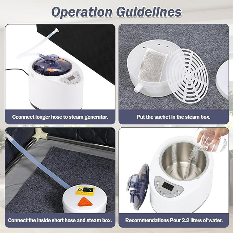 Isvgxsz 3L Sauna Steamer, Portable Steam Generator, Large