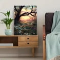 thumbnail image 5 of Sunset Meadow Daisy Canvas Wall Art Print, Living Room Bedroom Office Study Home Decor, 5 of 8