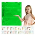 thumbnail image 2 of Pocket Chart Double Sided with 5+2 Pockets for Daily Schedule, Magnetic Pocket Chart, Class Demonstrations, Classroom Office Home Activities 16.5" X 13.8", 2 of 9