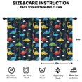 thumbnail image 2 of Blackout Kids Curtains,DarkBlue Dinosaurs Clouds Palms Pattern Childrens Insulated Curtains Set Of 2,Bedroom Essentials,Toddler Room Decor 42"x54", 2 of 5