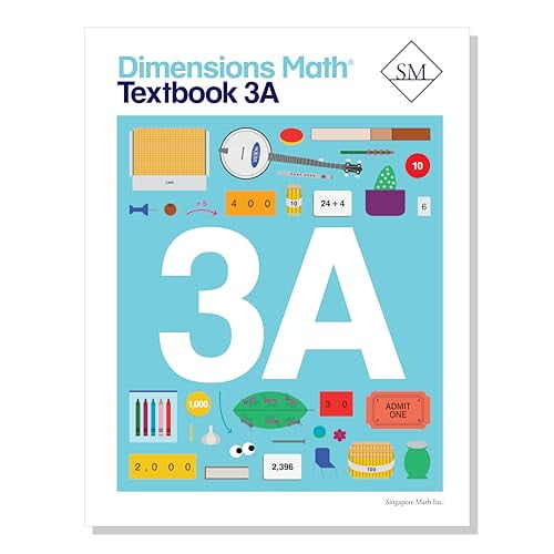 Pre-Owned Dimensions Math Textbook 3A | Singapore Math Inc. [Paperback] [Paperback] Singapore Math Inc., 9781947226081, 1947226088, Paperback,
