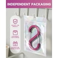 thumbnail image 4 of 10pcs Aluminum S Carabiner Clips - Multi - Functional Double Snap Hooks for Backpacking Fishing Camping Hiking & Picnic, 4 of 7