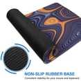 thumbnail image 6 of Grey Bottom Orange Lines&nbsp;mouse Padswaterproofnon Slip&nbsp;Line Series for Office Home Work Gaminggaming Mouse PadRubber Base Mousepad with Stitched Edges 31.5x11.8inches, 6 of 7
