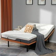ESHINE Queen Adjustable Bed Frame, with Massage, Wireless Remote, USB, Under Bed Night Light, Head and Foot Incline, 3000 Series