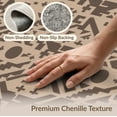 thumbnail image 6 of ODIKA 5'x7' Brown Beige Geometric Cross Motif Washable Area Rug Southwestern Style Repeating Medallion Aztec for Small Living Room, Bedroom, Easy Care, Non-Shedding, Pet Friendly, 6 of 7