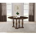 thumbnail image 6 of Landon 60-inch Round Wood Pedestal Dining Table Rich Brown, 6 of 7