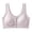 Purple, variant on Zpanxa Bras for Women No Underwire Seamless Fixed Cups, Front Closure with Wide Straps and Back Smoothing for Plus Size Everyday Wear Purple 44D