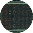 thumbnail image 1 of Ahgly Company Indoor Round Persian Light Blue Traditional Area Rugs, 8' Round, 1 of 4