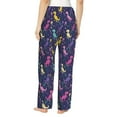 thumbnail image 3 of Xecao Colorful Dinosaur Women's Straight Lounge Pajama Pants: The Epitome of Relaxed Sleepwear, 3 of 9