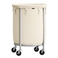 thumbnail image 1 of Cesta de lavandería SONGMICS Rolling 110 L con ruedas y bolsa, color crema, 1 of 7