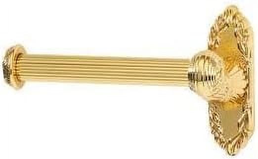 Alno A8566R-PB/NL Ribbon & Reed6-3/16" W Luxury Traditional Solid Brass Single Right Post