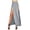 F-481Grey, variant on Women'S Skirt Summer High Waist Solid Color Side Split Fashion Comfortable Maxi Skirt For Casual Daily Wear,Black,S