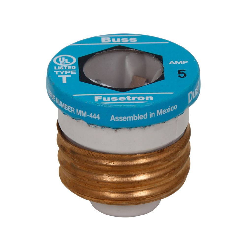 Cooper Bussmann T-5 4 in. 5A Heavy Duty Time-Delay Plug Fuse