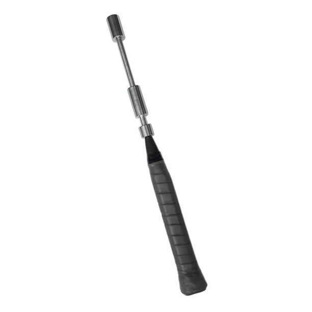 Raqueta de entrenamiento de bádminton, entrenador de swing de raqueta de bádminton, entrenador de fuerza de muñeca, negro