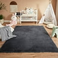 thumbnail image 3 of Ultra Soft 5x7 Area Rugs for Living Room Bedroom, Dark Grey, Shag Plush Rug for Playroom, Modern Shaggy Carpet for Beside Bed, Teens Dorm, Nursery, Home Decor Aesthetic, 3 of 6