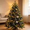 thumbnail image 6 of Qwtwty 42 Pcs Velvet Christmas Ball Ornaments Set, Shatterproof Colorful Christmas Tree Hanging Pendants with Hanging Loop for Holiday Party Decorations, 6 of 8