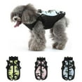 Winter Padded Dog Clothes Chest Back Zipper Jacket Pet Clothes Chest