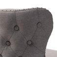 thumbnail image 6 of Hawthorne Collections 30.51" Modern Fabric Swivel Barstool in Gray (Set of 2), 6 of 7