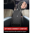 thumbnail image 6 of KBH Center Console Cover for 2010-2017 Chevy Equinox & GMC Terrain, Car Armrest Cover for Interior Accessories, Anti Scratch Leather Arm Rest Cushion Pad, Black, 6 of 8