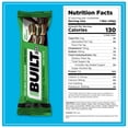 thumbnail image 4 of Built Bar 12 Pack High Protein and Energy Bars - Low Carb, Low Calorie, Low Sugar - Covered in 100% Real Chocolate - Delicious, Healthy Snack - Gluten Free (Mint Brownie), 4 of 5