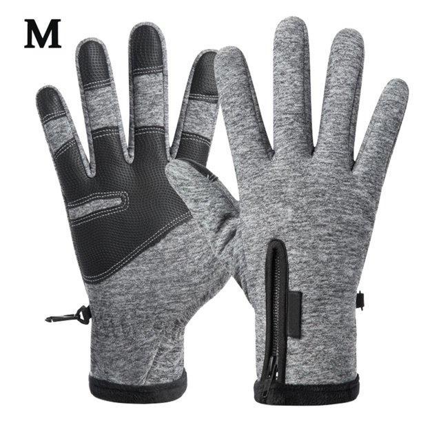Sonducket Guantes de esquí a prueba de frío para invierno, guantes cálidos impermeables con pantalla táctil para ciclismo, guantes cálidos para guantes y mitones gris METRO Sonducket AP000441-05