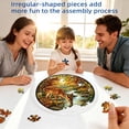 thumbnail image 3 of 7.4in Acrylic Jigsaw Puzzle Suncatcher – Brain Teaser Game for All Ages, Sun Catcher Puzzle for Window Hanging Gift #011, 3 of 7