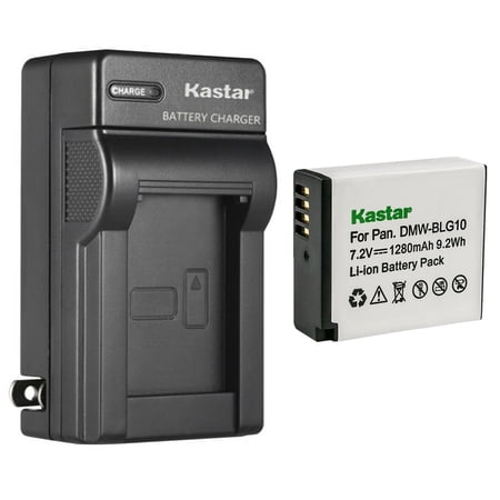 Kastar 1-Pack DMW-BLG10 Battery and AC Wall Charger Replacement for Panasonic Lumix DMC-TX1 Lumix DMC-TZ100 Lumix DMC-TZ101 Lumix DMC-TZ80 Lumix DMC-TZ81 Lumix DMC-TZ85 Lumix DC-ZS70 Camera