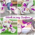 thumbnail image 3 of Triciclo XIAPIA 5 en 1 para 1 a 5 años con pedal extraíble, color morado, 3 of 7