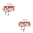 thumbnail image 1 of Injueey 3 unids/set molde de pastel de silicona en capas Rectangular molde de pan de silicona molde de pan tostado bandeja de pastel molde herramientas rosado 2piezas Injueey CBP156065, 1 of 6