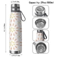 thumbnail image 3 of Modern 29oz Stainless Steel Insulated Thermos with Tea Filter, 360° Printed Travel Bottle, Leakproof BPA-Free Flask with Anti-Slip Base, 304 Inner & 201 Outer, Vacuum Cup, 3 of 6