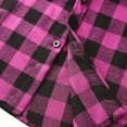 thumbnail image 6 of BLVB Kids Little Boys Girls Long Sleeve Button down Hooded Plaid Shirt Fall Fashion Jacket Outwear Clothes, 6 of 7