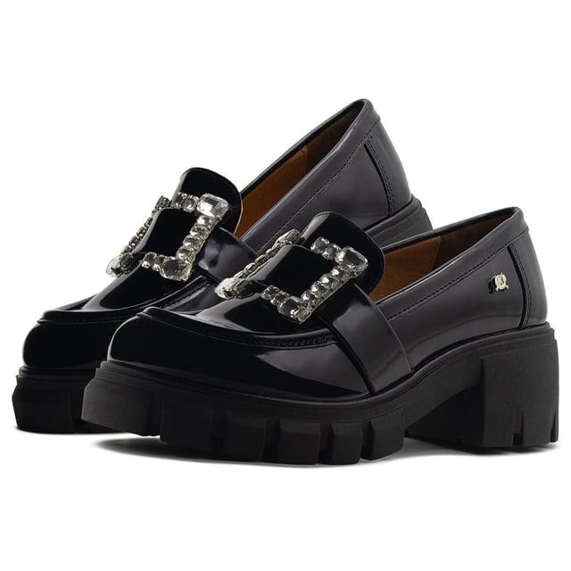 Zapato Mocasin Dama Salamandra Camaleon Negro 23.5
