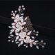 thumbnail image 5 of Pasador De Novia Con Clip De Diamantes De Imitación Flores（Color oro rosa）, 5 of 5