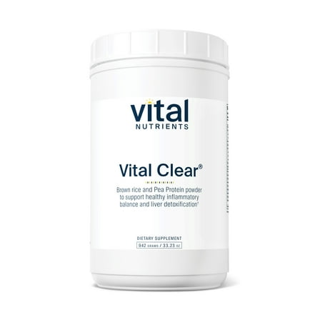 Vital Nutrients - Vital Clear - Nutritional and Herbal Support for a Healthy Inflammatory Response, Normal Blood Sugar Levels, and Detoxification - Vegetarian - 942 Grams