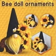 thumbnail image 3 of Sunflower Spring Gnome Mantel Display - Farmhouse Rustic Scandinavian Figurines - Black, 3 of 3