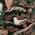 thumbnail image 2 of JCS Vintage Christmas Ruffled Homespun Cotton Fabric Plaid Trim/Garland - 2 x 144 inches (12 feet), 2 of 7