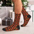 thumbnail image 7 of Bingfone Compression Socks for Women and Men Long Socks for Running Athletic Cycling Nurse- Red Hot Chili, 7 of 7