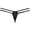 Black, variant on Botmois Men Underwear Double Belt Bikini Lingerie Thong Silk Soft Pouch T-back G-string Tangas Light Gray M
