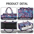 thumbnail image 4 of Large Capacity Tote Bag,Blue Pioneer Flower and Paisley Pattern Handbag Fashion Luxury Tote Bag,15.7"x13"x 5.1" Inches,Laptop Compatible, 4 of 6