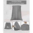 thumbnail image 7 of Boho Black Stripe Pillow Covers Standard Size 2 Pack, Abstract Geometric White Minimalist Soft Bed Throw Pillowcases Breathable Cooling Long Lumbar Body Pillow Sham Cover for Bed Sofa 20''x26'', 7 of 7