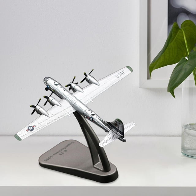 Modelo de avión de , modelo de avión de B-29, modelo de avión de avión a escala 1:300, para estantería, regalo de cumpleaños para Hugo avión avión
