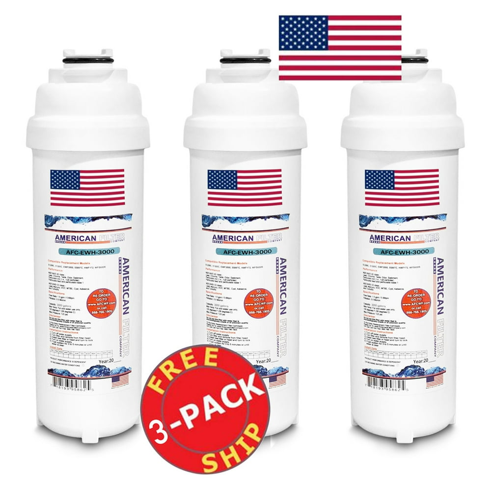 3 Pack American Filter Company™ brand water filters to