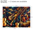 thumbnail image 2 of Musical Instrument Polyester Right-Angle Floor Mat with Backing for Entryway and Indoor Use - Durable and Stylish Door Carpet for Home Decor and Easy Cleaning - Ideal for Pet-Friendly Homes, 2 of 6
